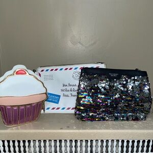 *3 piece bundle deal * Victoria's Secret Pouch, Cupcake Purse, Envelope clutch